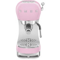 "SMEG ECF02PKEU Siebträger Espresso-/Kaffemaschine Rose"