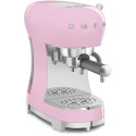 "SMEG ECF02PKEU Siebträger Espresso-/Kaffemaschine Rose"
