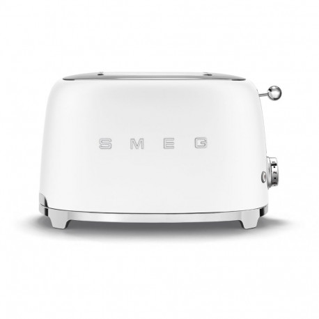 "SMEG Toaster 2-Schlitz kompakt 50s Style TSF01WHMEU, Weiß, Matt"