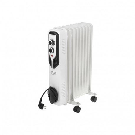 Adler AD 7816 õlitäidisega radiaator 2000 W 3 võimsustaset valge
