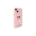Nimmy ümbris iPhone 15 6.1" roosa prillidega lahe kass