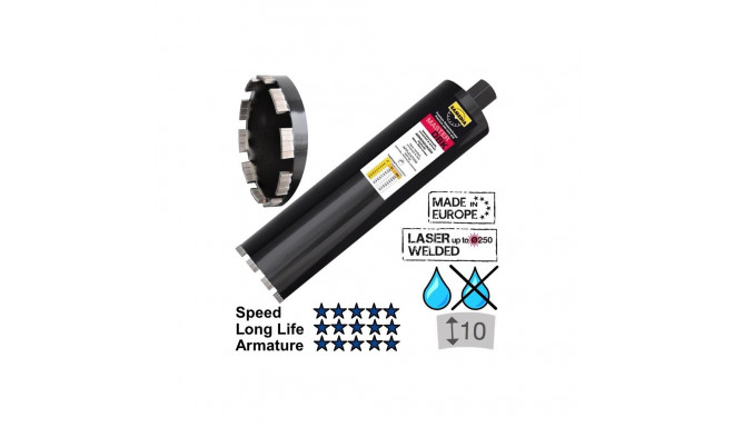 Diamond core bit, DBK 112 x 450 mm, SAMEDIA