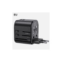 USAMS seinadapter 2xUSB T55 12W 4-ühes US/AU/EU/UK must CC173TC01 (US-CC173) universaalne reisilaadi USAMS seinadapter 2xUSB T55 12W 4-ühes US/AU/EU/UK must CC173TC01 (US-CC173) universaalne reisilaadi