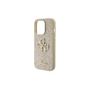 Guess GUHCP15LHG4SGD iPhone 15 Pro 6.1" kuldne kõvakate Glitter Script Big 4G