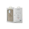 Guess GUHCP15LHG4SGD iPhone 15 Pro 6.1" kuldne kõvakate Glitter Script Big 4G