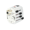 Kelioninis tinklo adapteris 230V 7A PRO kištukai AU/CN/UK/US/IT  - lizdas EU SKROSS