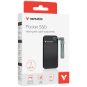 Verbatim Drive SSD 1TB - key ring with cable USB 3.2 gen.2 black-gray 32190
