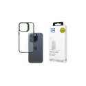 3MK Satin Armor Case+ iPhone 15 Pro roheline