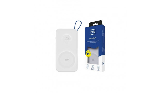 3MK Powerbank PastelUp 10,000mAh 22.5Wz Magsafe + laadimine Apple Watch valge