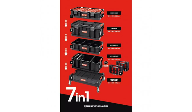 QBRICK SYSTEM TWO komplekt 7-ühes 595 x 395 x 825