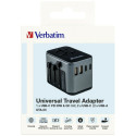 Verbatim Travel Adapter EU/UK/US 2xUSB-A/2xUSB-C PD 30W UTA-03 black 49545