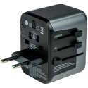 Verbatim Travel Adapter EU/UK/US 2xUSB-A/2xUSB-C PD 30W UTA-03 black 49545