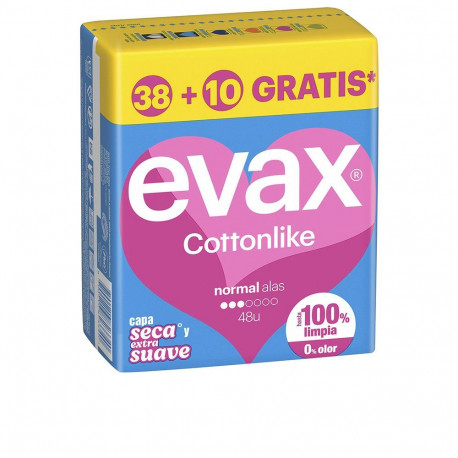 Evax hügieenisidemed COTTONLIKE tavalised tiibadega 48u