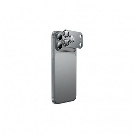 Kaamera kaitseklaas Hoco iPhone 17 Pro Armor Metal, tumehall