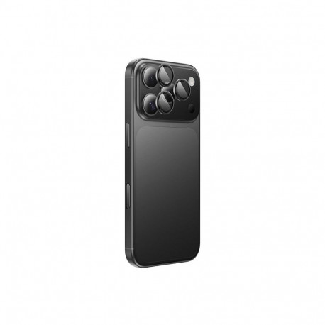 Kaamera kaitseklaas Hoco iPhone 17 Pro/17 Pro Max HD Metal, ringid, must