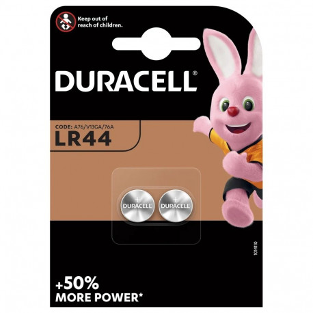 Battery - Duracell LR44 A76 V13GA Alkaline 1.5V 2-Pack