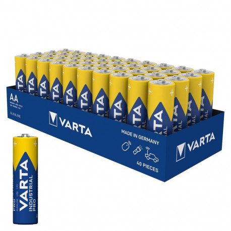 Battery - Varta Industrial Pro AA 1.5V Alkaline 40 Pack