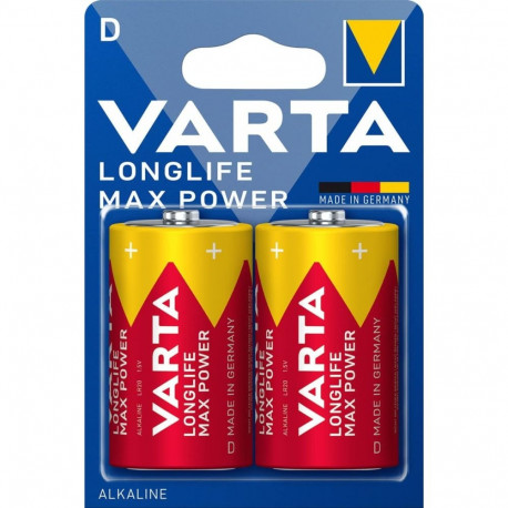 Battery - Varta LongLife Max Power D 1.5V Alkaline 2-Pack