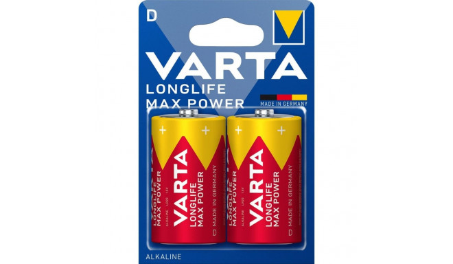 Battery - Varta LongLife Max Power D 1.5V Alkaline 2-Pack