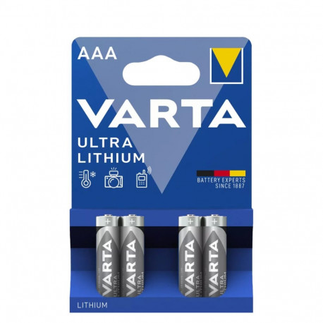 Battery - Varta AAA Ultra Lithium 1.5V 4-pack