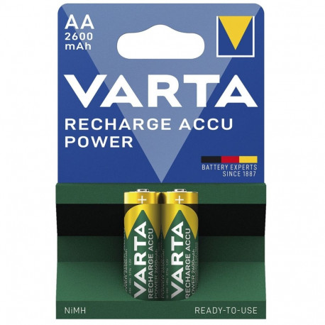 Battery - Varta AA Recharge Accu Power 2600mAh 1.2V Pack of 2