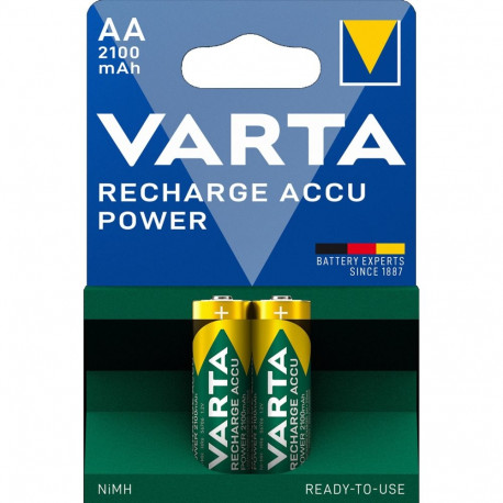 Battery - Varta AA R2U 2100mAh 1.2V Rechargeable Batteries 2 Pack