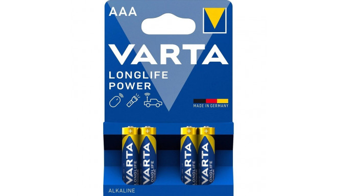 Battery - Varta Longlife Power AAA LR03 Alkaline 1.5V 4-pack
