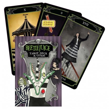 Taro Deck - Beetlejuice Tarot Cards 78 Custom-Illustrated with Guide Box