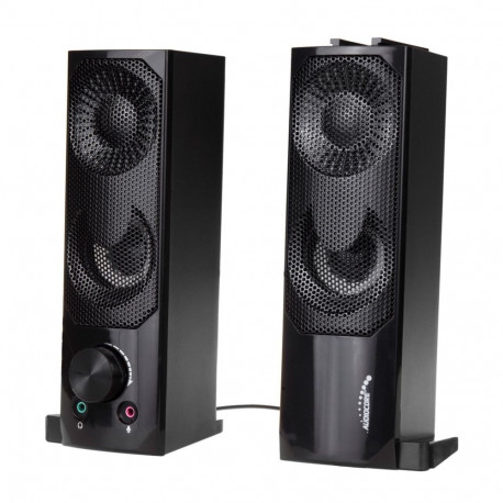 Audio Speaker - 2 in 1 PC Soundbar 6W RGB LED USB 3.5mm