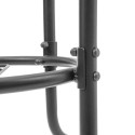 Garden Furniture - JUPITER Garden Table 90cm Tempered Glass Steel Umbrella Hole
