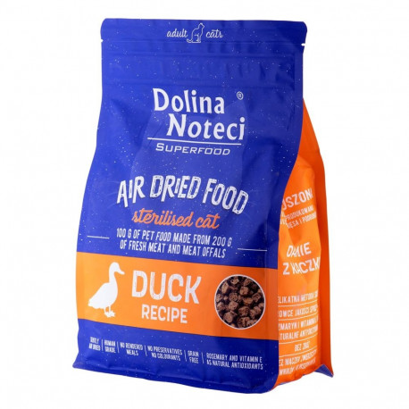 Cat Food - DOLINA NOTECI Superfood Sterilised Duck Dry 1 kg