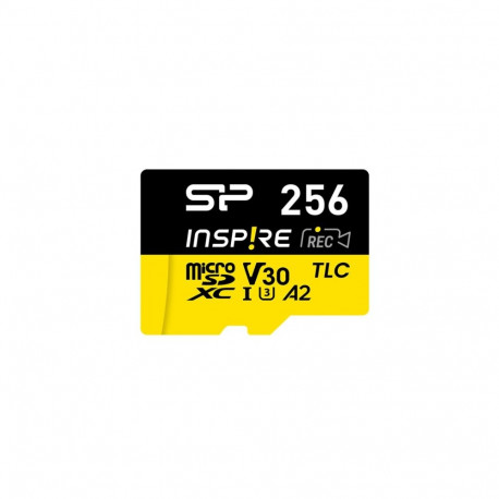 Memory Card - Silicon Power Inspire 256GB MicroSDXC V30 UHS-I U3 A2 4K + Adapter