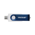 USB Flash Drive - Patriot Memory Xporter X550 64GB Dual USB A+C 80 MB/s White, Blue USB Flash Drive - Patriot Memory Xporter X550 64GB Dual USB A+C 80 MB/s White, Blue