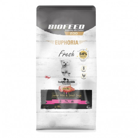 Dog Food - BIOFEED Euphoria Fresh Junior Mini & Small Turkey with Rabbit 8kg