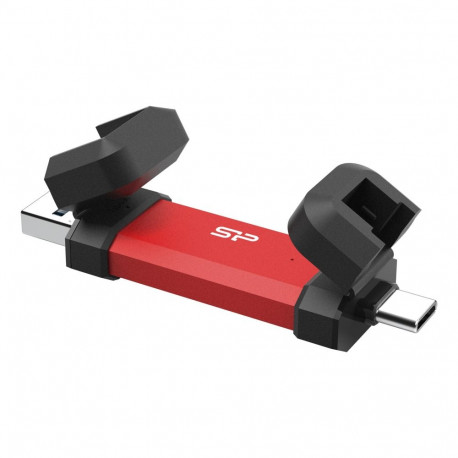 USB Flash Drive - Silicon Power DS72 1 TB USB Type-A/Type-C 3.2 Gen 2 Red