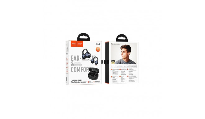 Wireless Headset - Hoco EA5 DUKE III Bluetooth 5.4, 6h Talk Time, Black