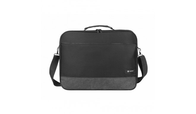 Messenger Case - NATEC Impala 2 14.1" Zipper Closure Polyester Black, Grey