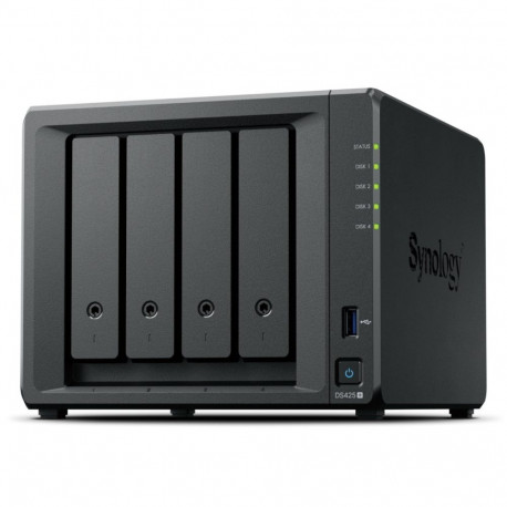 Network Attached Storage - Synology DiskStation DS425+ Intel Celeron J4125 4-Bay RAID Black