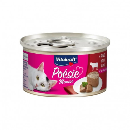 Cat Food - VITAKRAFT Poésie Mousse Beef Grain-Free Wet Food 85g