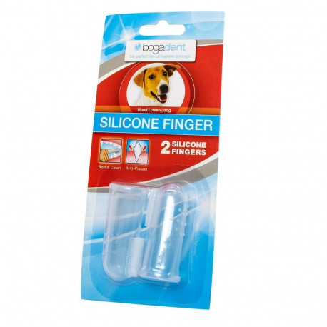 Pet Oral Hygiene - BOGAR Bogadent® Silicone Finger Covers for Dogs 2 pcs