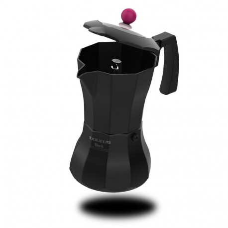 Coffee Maker - Taurus Black Moments 3 Moka Pot 3 Cups Aluminium Stainless Steel