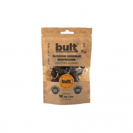 Dog Treat - BULT Dried Pork Sausages 80g Gluten-Free Hypoallergenic