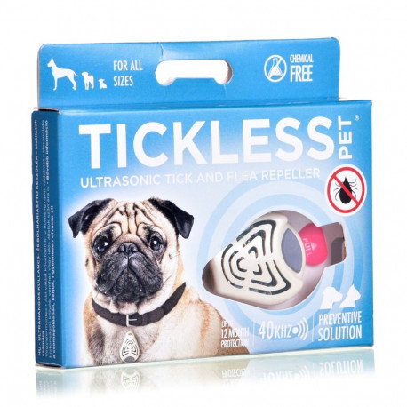 Pet Repellent - Tickless Pet Ultrasonic Tick Repeller Up to 200g 1.5m Range
