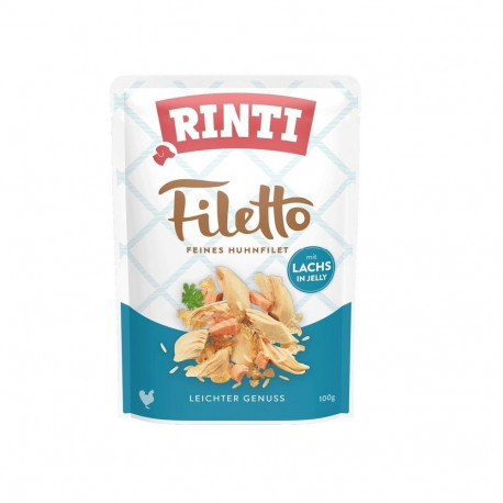 Dog Food - RINTI Filetto Chicken Fillet with Salmon 100g, 14% Protein, 82% Moisture