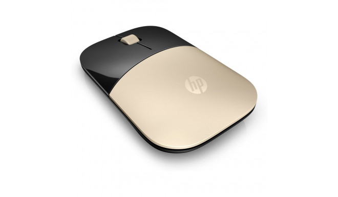 Computer Mouse - HP Z3700 Wireless 1200 DPI Optical 3 Buttons Gold