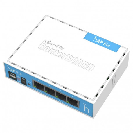 Wireless Router - Mikrotik hAP lite 2.4GHz, 650MHz CPU, 4x Ethernet LAN, White