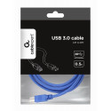 USB Cable - Gembird CCP-USB3-AMBM-6 1.83m USB A to USB B 5 Gbit/s Blue