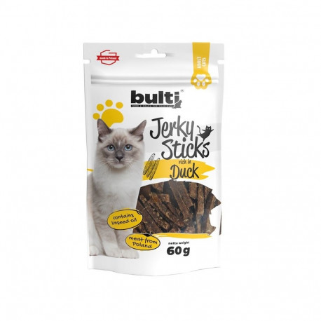 Cat Treat - BULTI Jerky Sticks Duck Flavor Grain-Free 60g