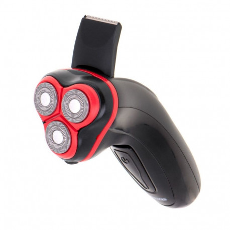 Electric Shaver - Mesko MS 2926 Rotation Shaver 3 Blades Rechargeable Black, Red