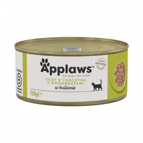 Cat Food - APPLAWS Tuna Fillet with Seaweed in Broth 156g